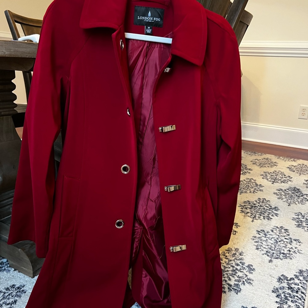 London Fog Women's Scarlet Trench Coat - Picture 2 of 3